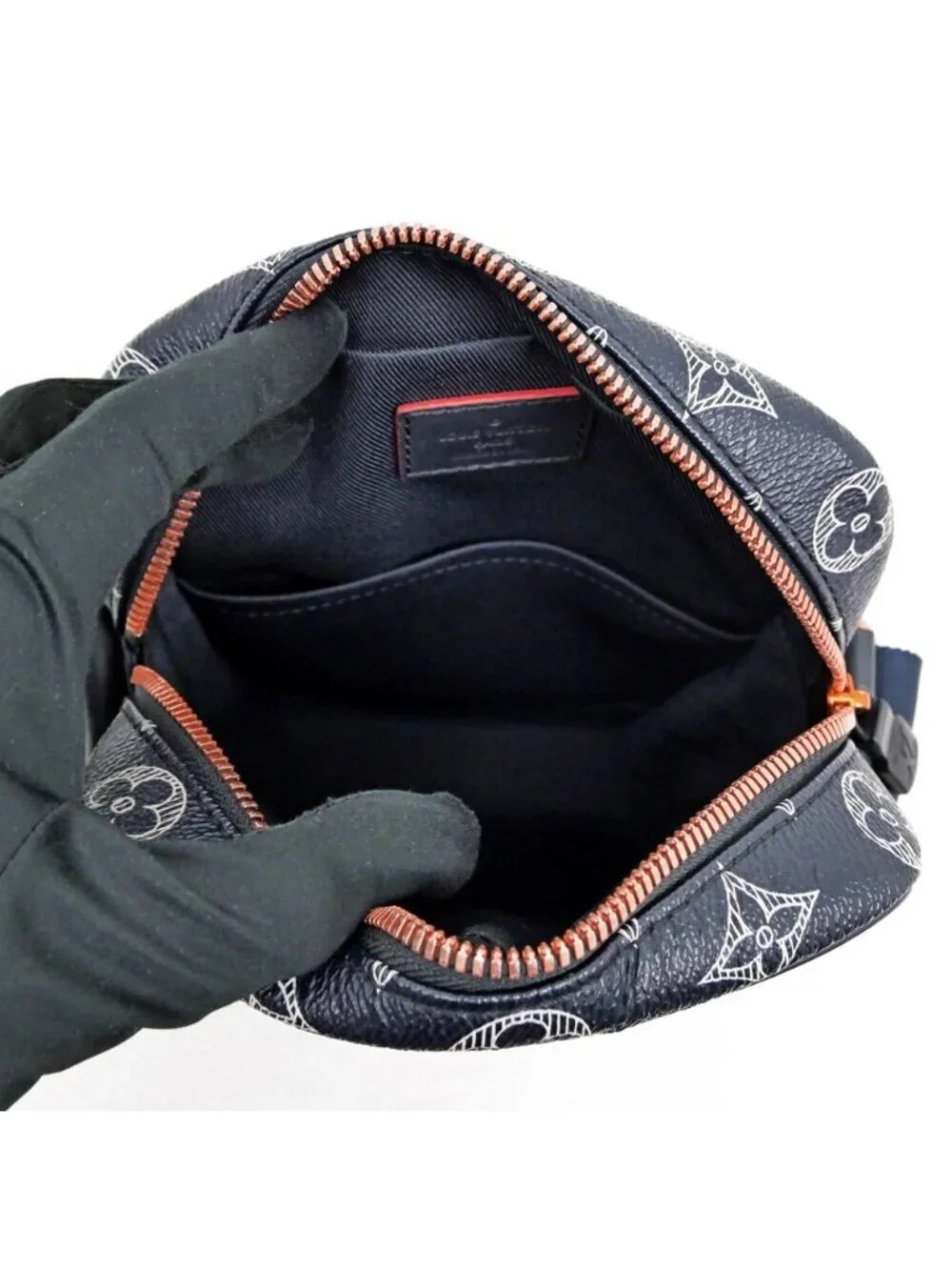 Louis Vuitton Danuve PM Monogram Shoulder Bag Navy